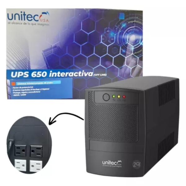 UPS INTERACTIVA 650 UNITEC