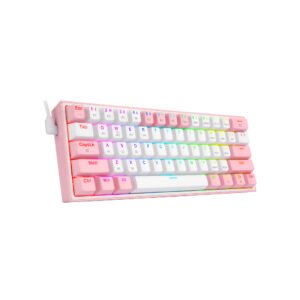 TECLADO REDRAGON FIZZ PRO K616 ROSA-BLANCO
