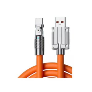 CABLE DE DATOS USB A C PUNTA 180°