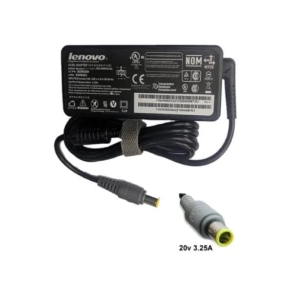 CARGADOR LENOVO 20V 3.25A PUNTA AGUJA