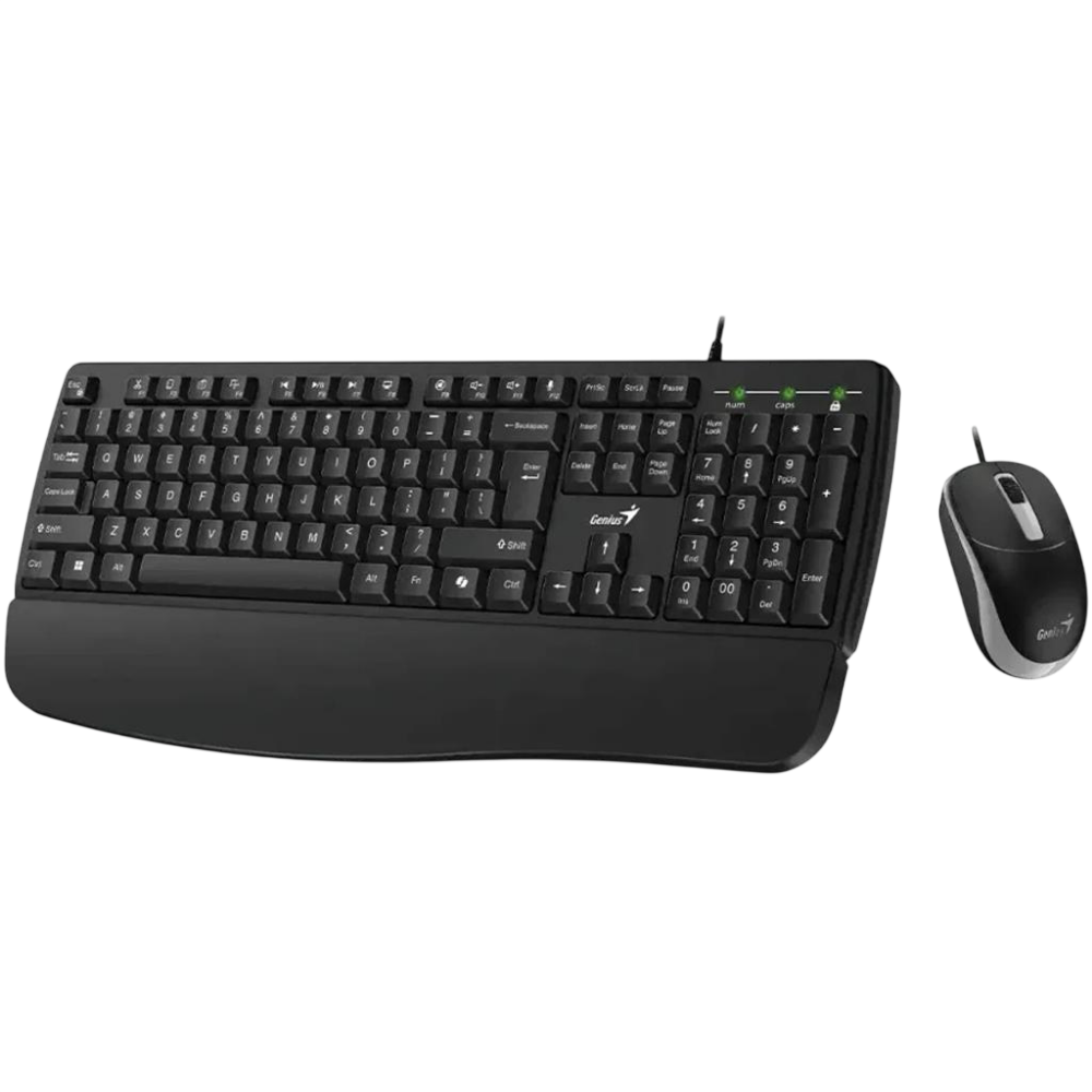 Combo Genius Teclado + Mouse KM-123 Negro Alambrico
