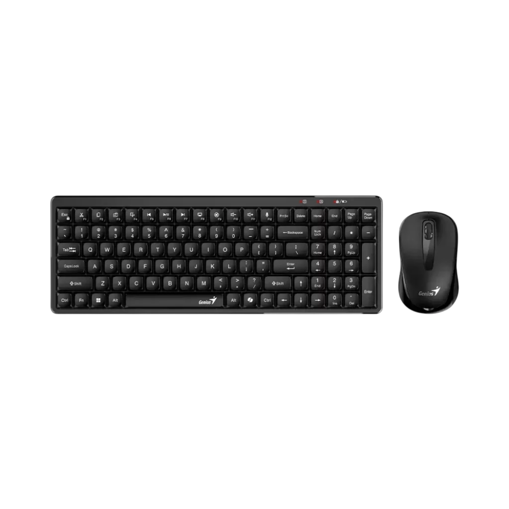 Combo Genius inalámbrico LuxeMate Q8100 Negro