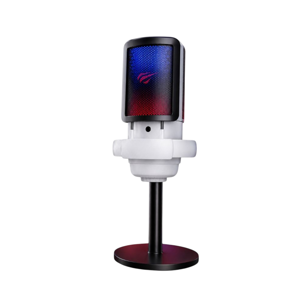 Microfono Gamer Havit Gk50 Rgb Cardioide Blanco